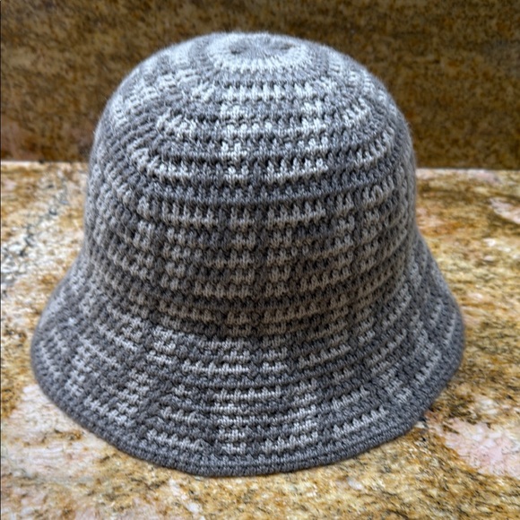 Fendi Charcoal Knit Bucket Hat - Picture 1 of 3